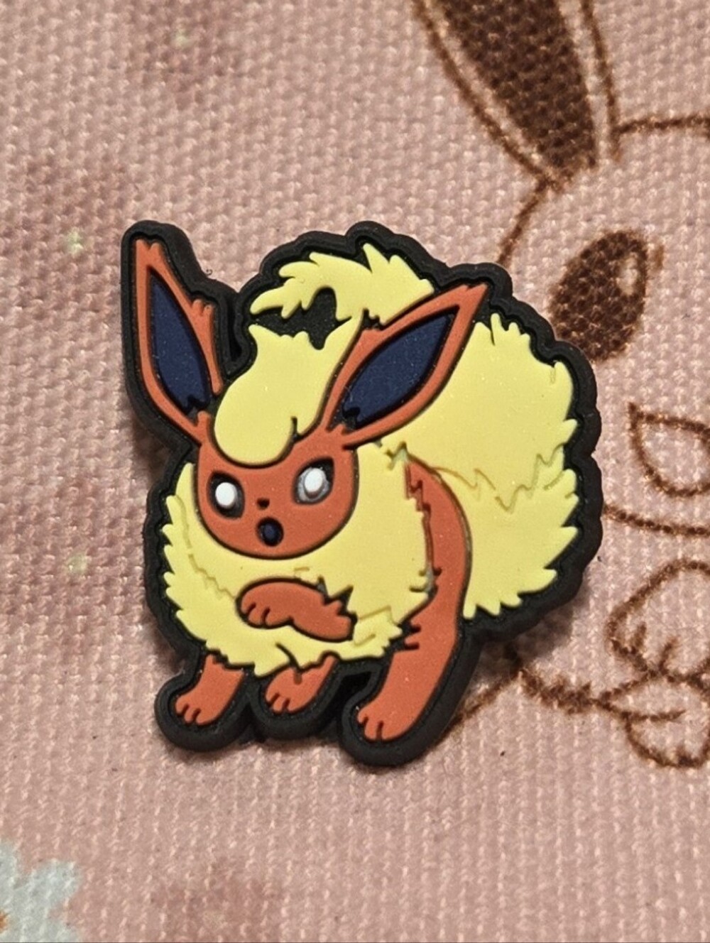 3/$10 Flareon Pokémon Jibbitz Croc Charm Eeveelution Fire Type